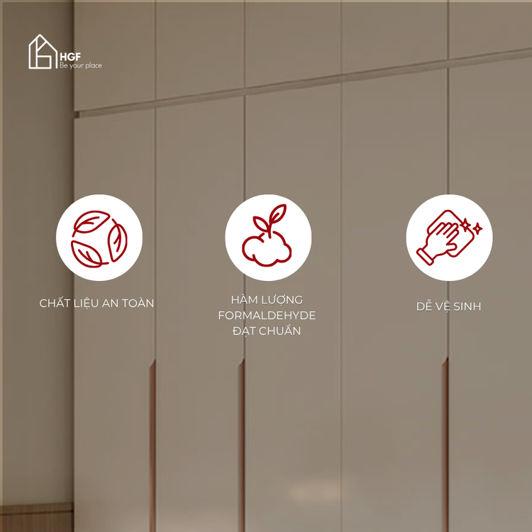 Tủ quần áo ALICE HGF hiện đại đa dạng lưu trữ, gỗ MDF, 200x55x250cm, TQA033