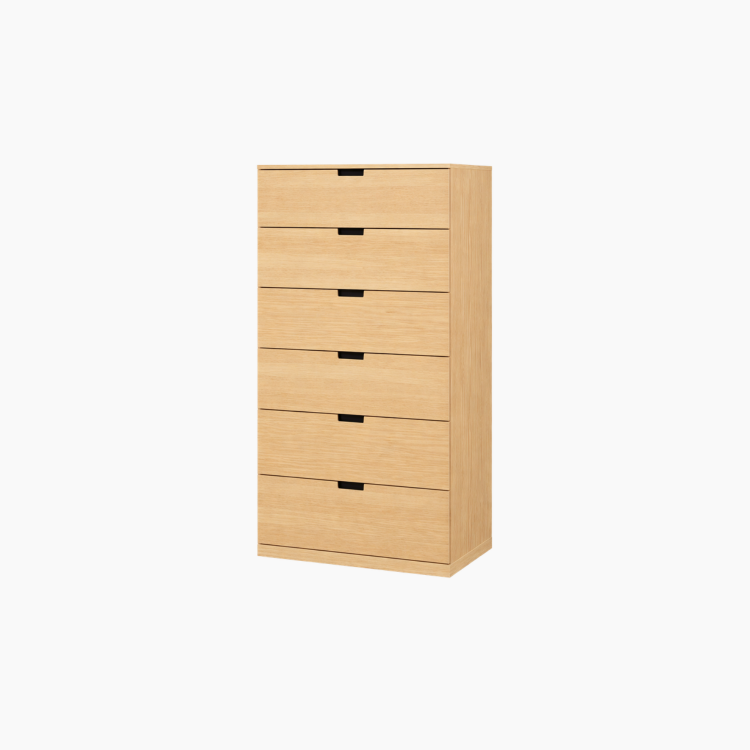 Tủ lưu trữ đa năng DAMIEN HGF 4 - 6 tầng, Gỗ MDF, 50/80x40x140cm, TLT091