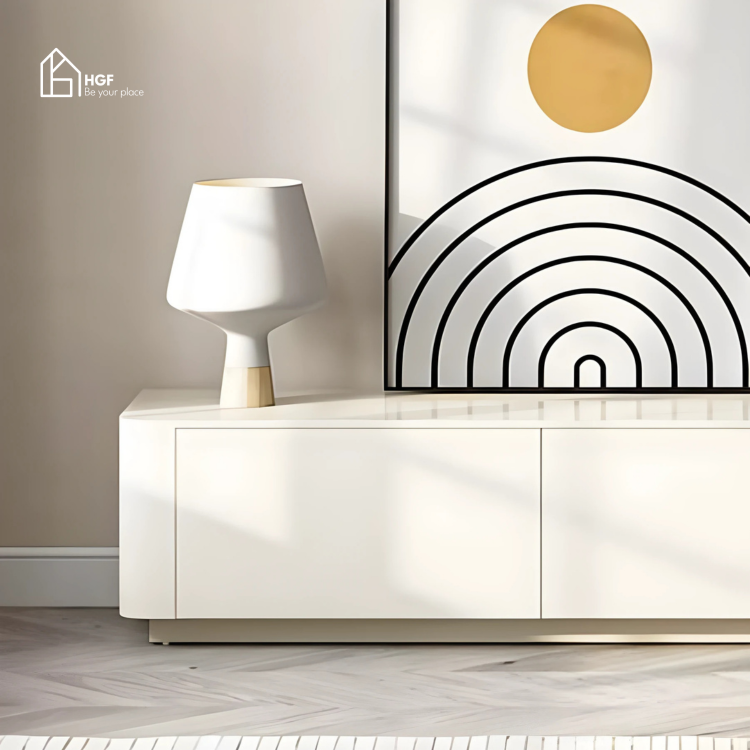 Tủ tivi ALIE HGF 3 hộc kéo, gỗ MDF phủ sơn 2K, 180x40x45cm, TTV040