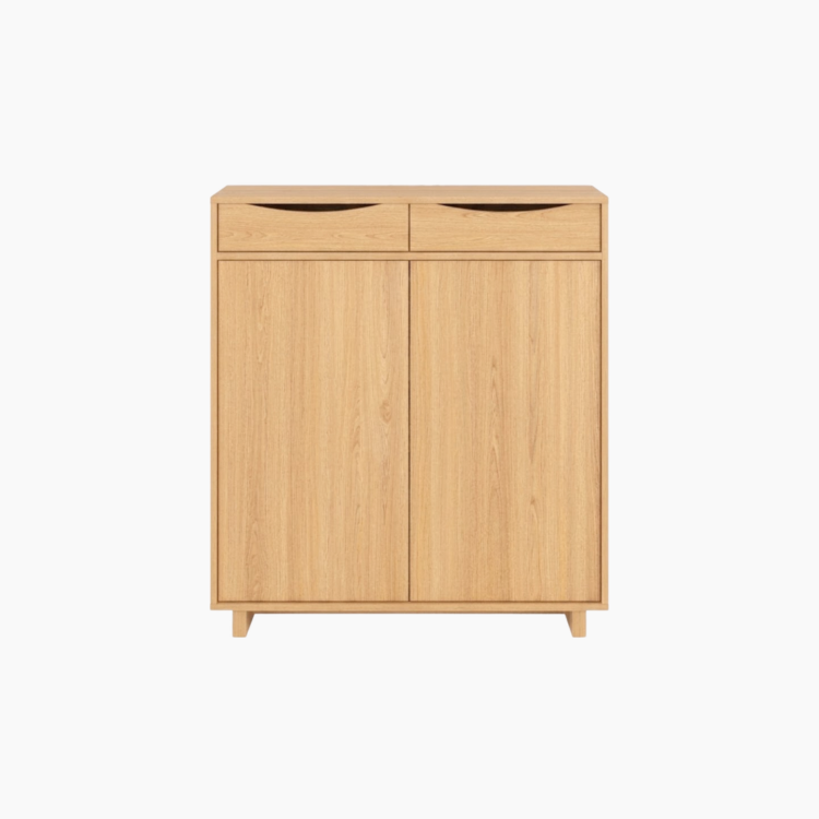 Tủ giày JANE HGF 2 hộc kéo 2 cánh, gỗ MDF, 90x35x110cm, TG017