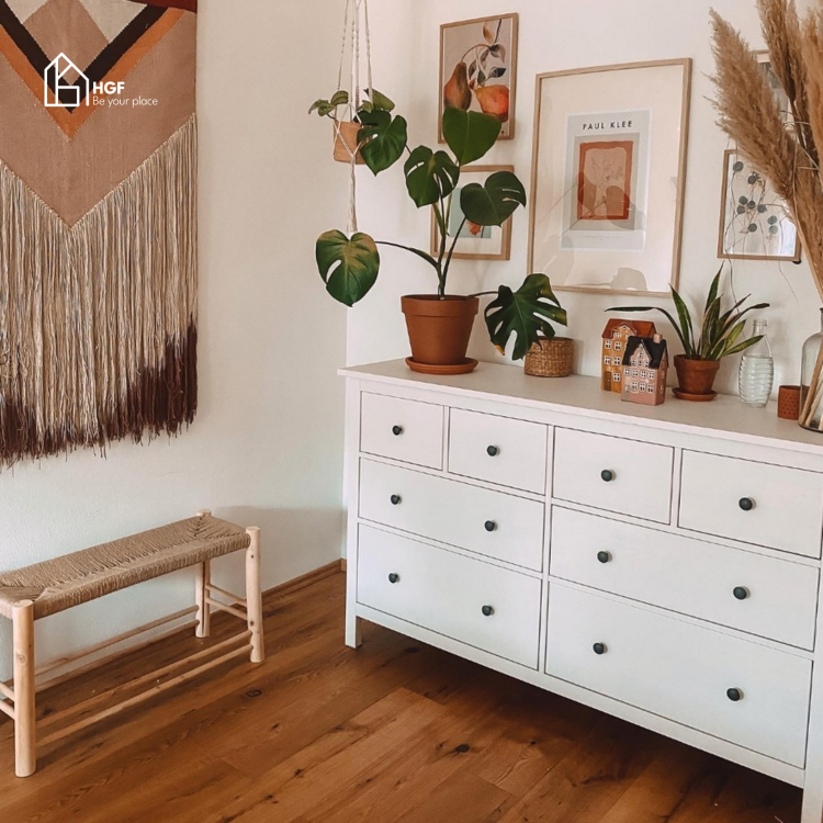 Tủ lưu trữ CLASI HGF 8 hộc kéo, gỗ MDF, 120x40x90cm, TLT061