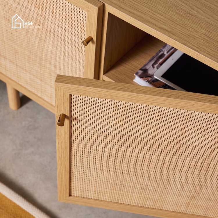 Tủ lưu trữ MEY HGF 3 cánh, gỗ MDF, 140x40x70cm, TLT016