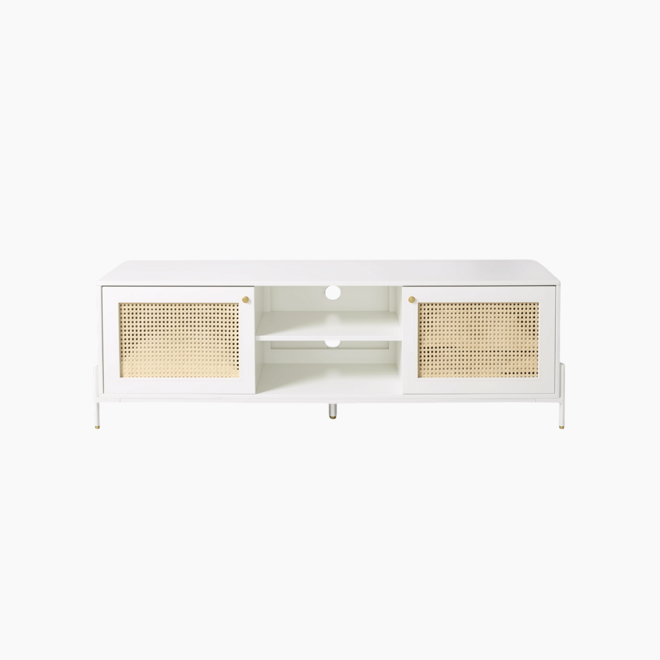 Tủ tivi GALON HGF 2 cánh mở, gỗ MDF phủ sơn 2K, 160x40x55cm, TTV064