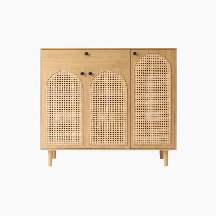 Tủ giày ZENITH HGF 3 cánh 1 hộc kéo, gỗ MDF, 120x35x107cm, TG010
