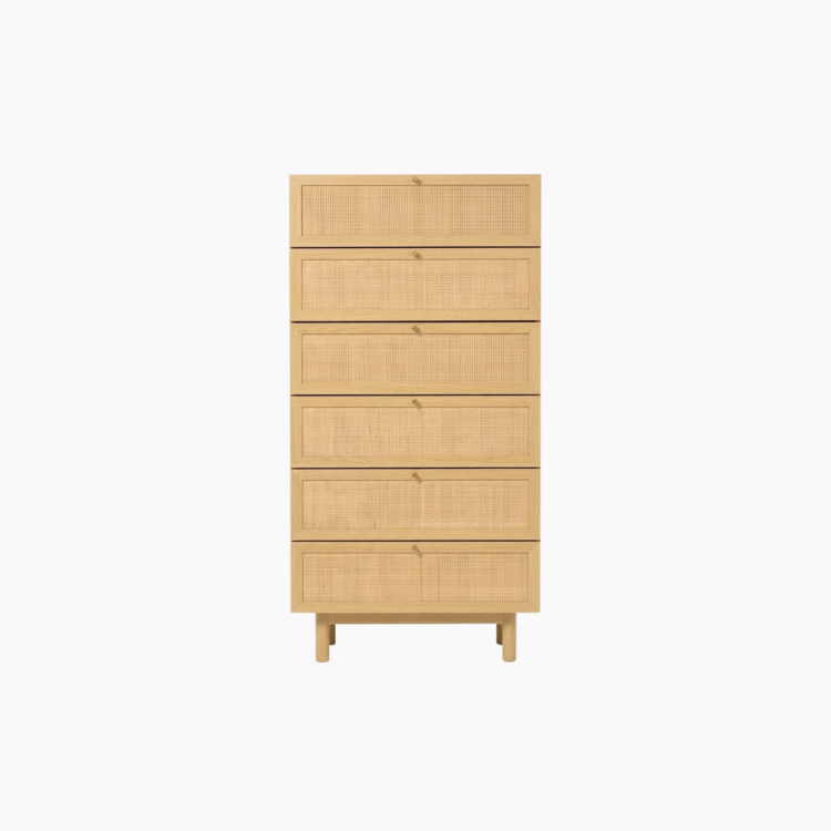 Tủ lưu trữ MEY HGF 6 hộc kéo, gỗ MDF, 60x40x140cm, TLT068