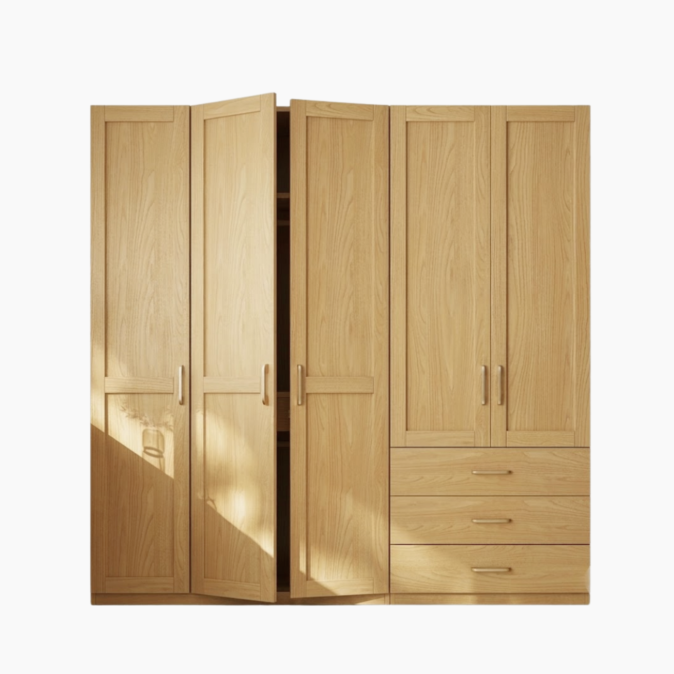 Tủ quần áo CARA HGF đa dạng lưu trữ, gỗ MDF, 200x60x200cm, TQA043