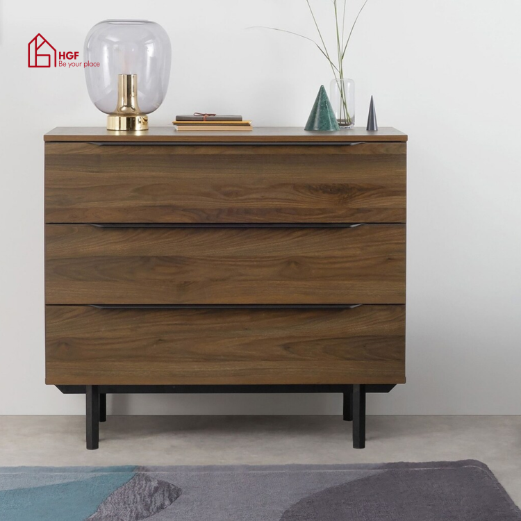 Tủ lưu trữ RIA HGF 3 hộc kéo, gỗ MDF, 65x40x80cm, TLT066