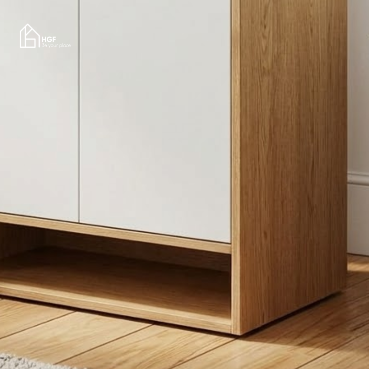 Tủ giày ZIKA HGF 2 cánh 1 hộc kéo, gỗ MDF, 60x35x100cm, TG016