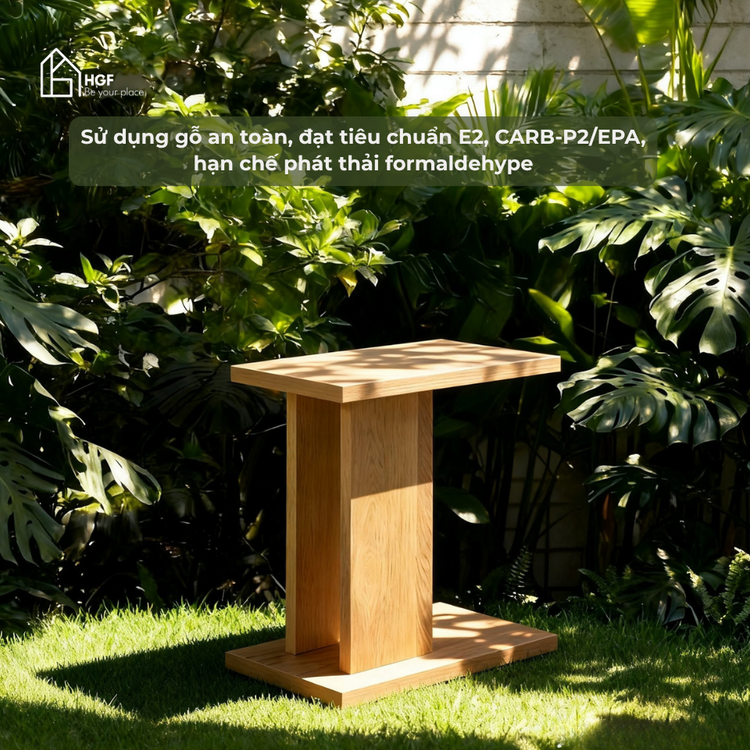 Bàn trà TIRAMI HGF, gỗ MDF, 50x35x60cm, BT004