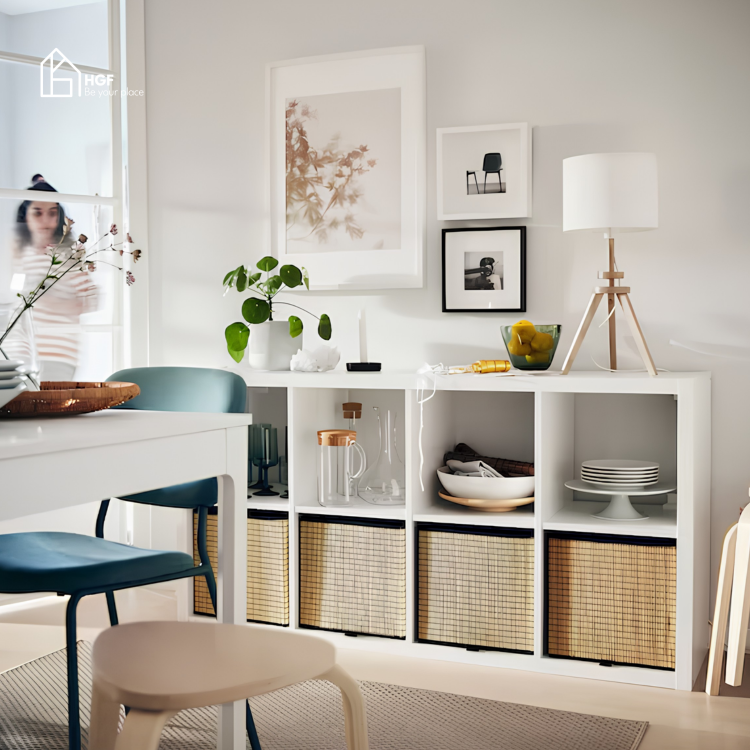 Kệ sách BETH HGF 8 ngăn, gỗ MDF, 75x30x144cm, KS007