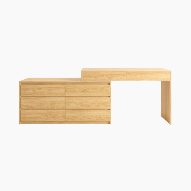 Bàn trang điểm đa năng XINGXIU HGF 8 ngăn kéo, gỗ MDF, 120x40x75cm, BTD003