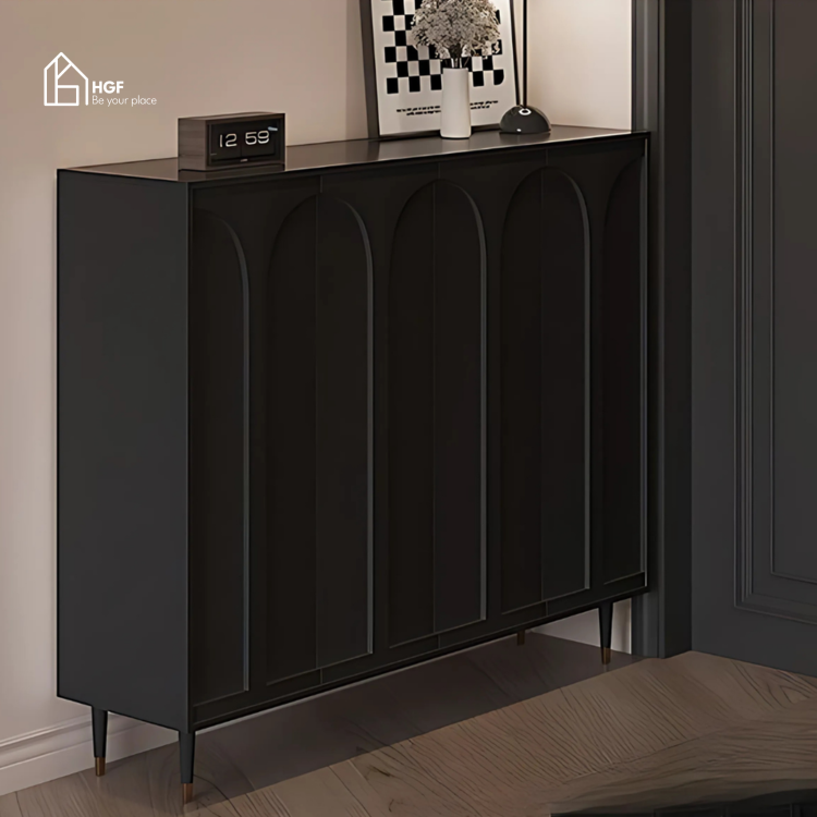 Tủ giày đa năng MIO HGF 3 - 4 cánh, gỗ MDF, 120/140/160x35x85cm, TG007