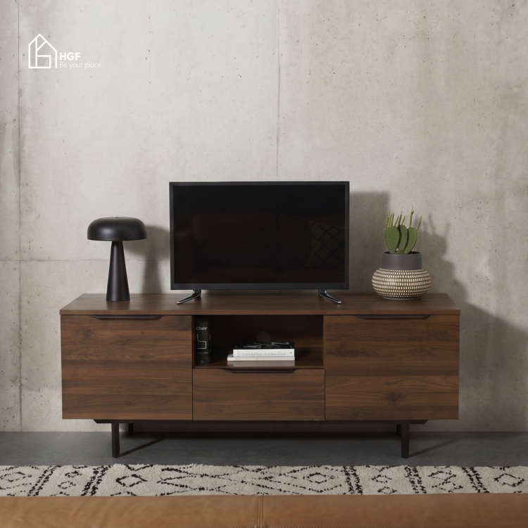 Tủ tivi RIA HGF 2 cánh 1 hộc kéo, gỗ MDF, 160x40x55cm, TTV080