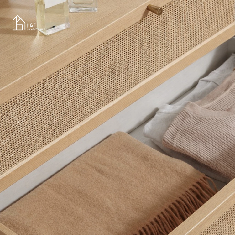 Tủ lưu trữ MEY HGF 6 hộc kéo, gỗ MDF, 80x40x120cm, TLT072