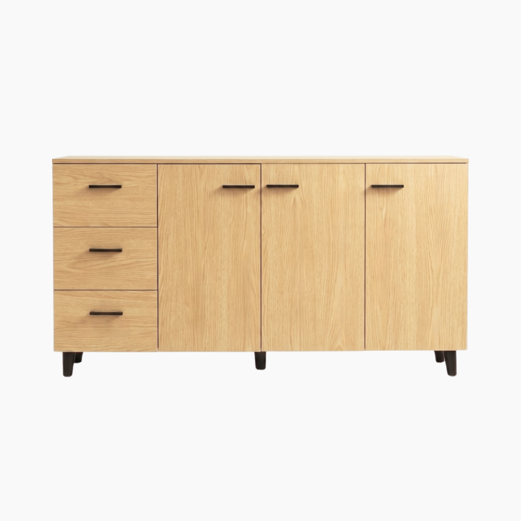 Tủ lưu trữ đa năng STAT HGF 3 cánh 3 hộc kéo, gỗ MDF, 150x40x70cm, TLT052