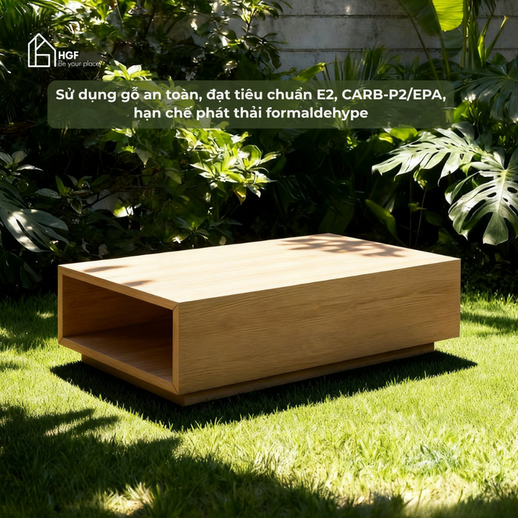 Bàn trà phòng khách DANA HGF 1 hộc kéo, gỗ MDF, 100x50x40cm, BT002
