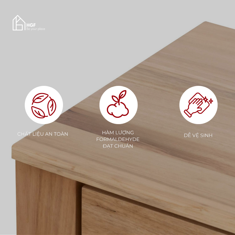 Tủ tivi IVE HGF 2 hộc kéo 2 ngăn mở, gỗ MDF, 160/180/200/220x40x45cm, TTV017