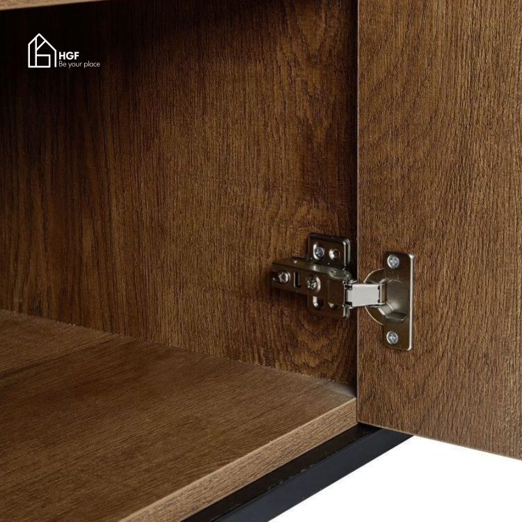Tủ lưu trữ đa năng LANE HGF 2 cánh 3 hộc kéo, gỗ MDF, 150x40x80cm, TLT070