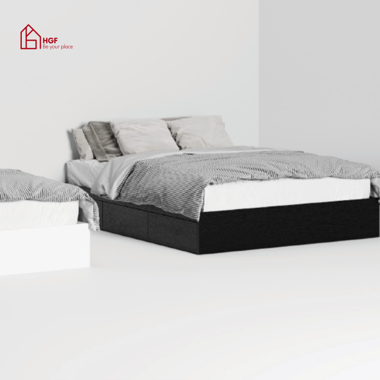 Giường ngủ JOJO HGF 3 hộc kéo, gỗ MDF, 1m2/1m4/1m6/1m8, GN007