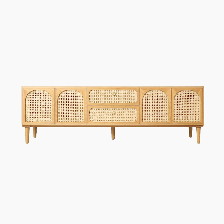 Tủ tivi GALON HGF 2 hộc kéo 4 cánh mở, gỗ MDF, 180x40x55cm, TTV024