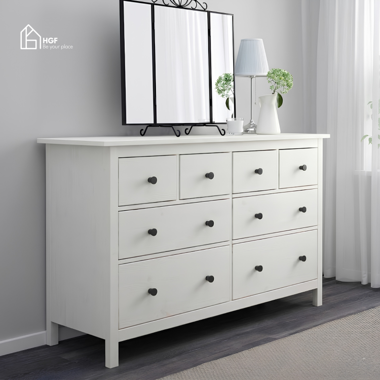 Tủ lưu trữ CLASI HGF 8 hộc kéo, gỗ MDF, 120x40x90cm, TLT061