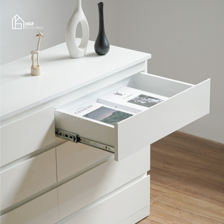 Tủ lưu trữ đa năng MAL HGF 8 hộc kéo, gỗ MDF, 120x40x90cm, TLT069