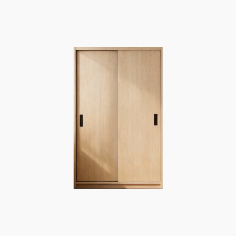Tủ quần áo KLEP HGF cửa lùa, gỗ MDF, 120x60x200cm, TQA009