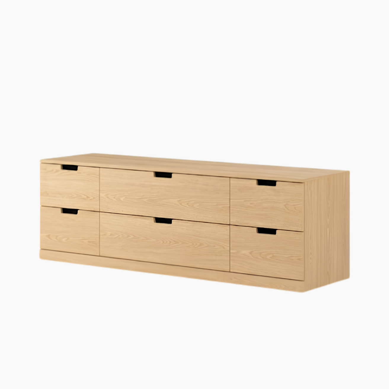 Tủ lưu trữ DAMIEN HGF 6 hộc kéo, gỗ MDF phủ Melamine, 160x40x53cm, TLT104