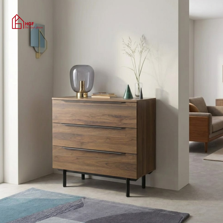 Tủ lưu trữ RIA HGF 3 hộc kéo, gỗ MDF, 65x40x80cm, TLT066