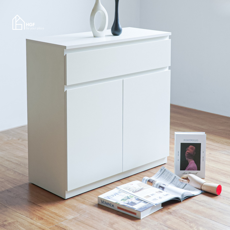 Tủ giày IMA HGF 2 cánh 1 hộc kéo, gỗ MDF, 80x40x100cm, TG004