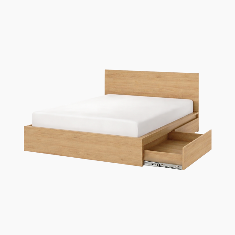 Giường ngủ MAL HGF có ngăn kéo, gỗ MDF, 1m2/1m4/1m6/1m8, GN011