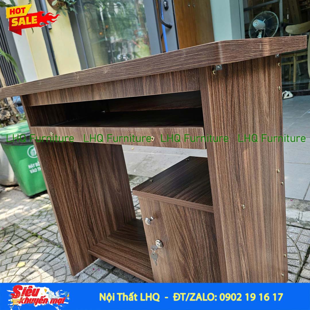 Bàn vi tính rộng 80 – Gỗ MDF, thiết kế tháo ráp tiện lợi
