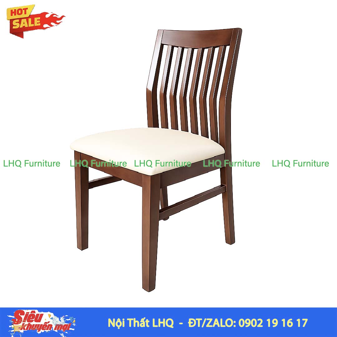 Bộ Bàn Ghế Ăn Bingo 4 Ghế Gỗ Cao Su Tự Nhiên