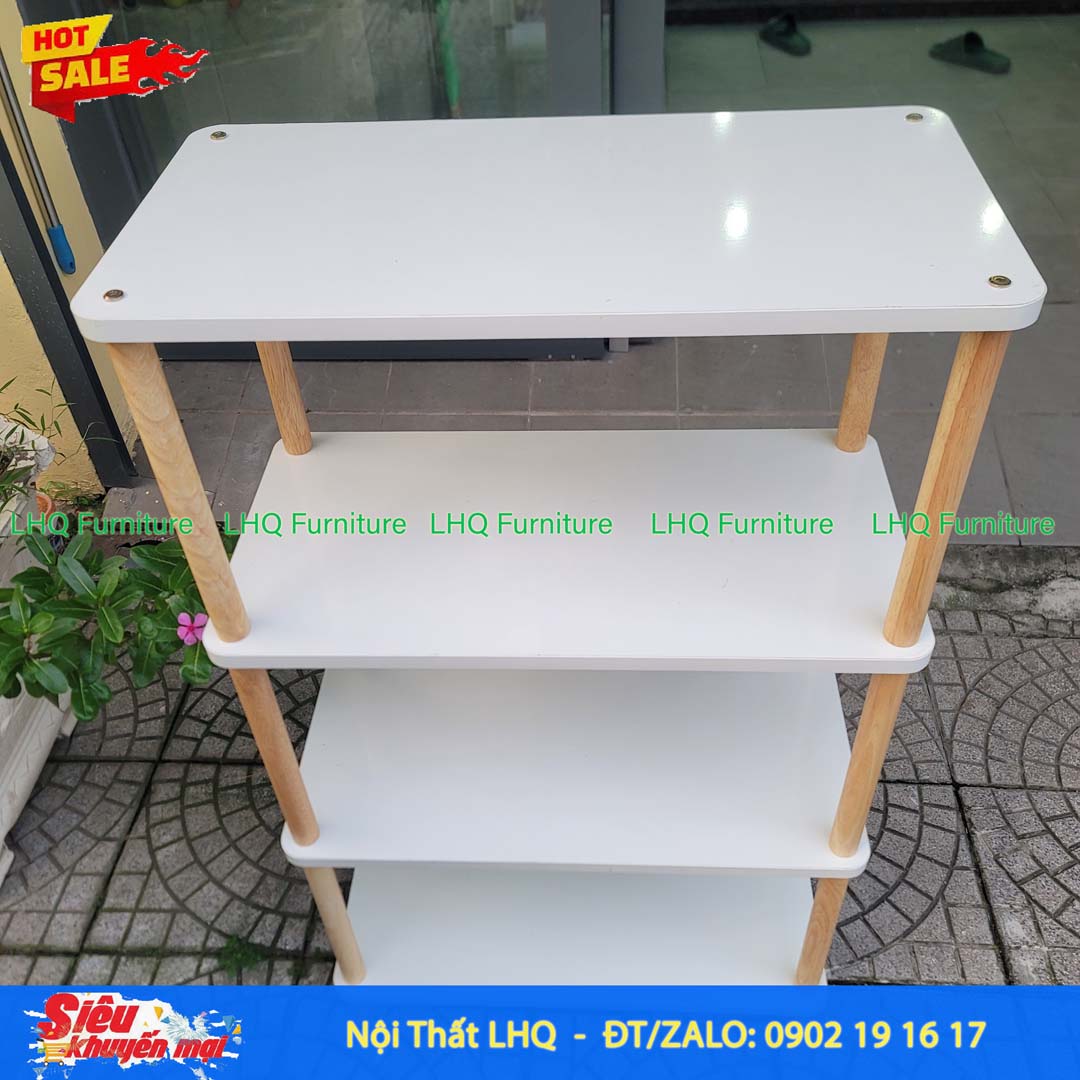 Kệ trang trí 4 tầng 50x30x101cm – Tăng không gian lưu trữ theo chiều cao