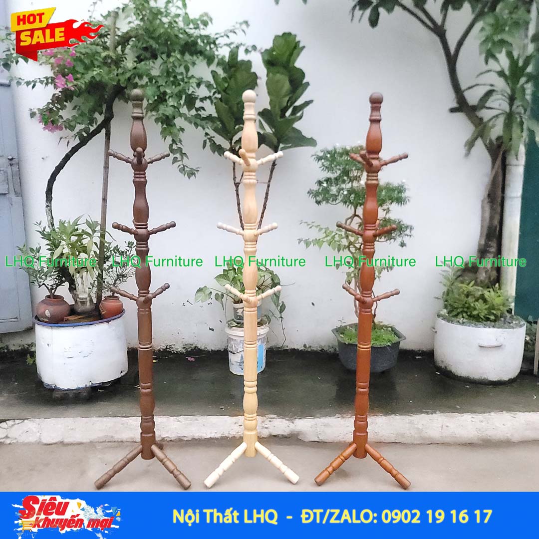 Cây Treo Quần Áo Đại Gỗ Tự Nhiên | Nội Thất LHQ