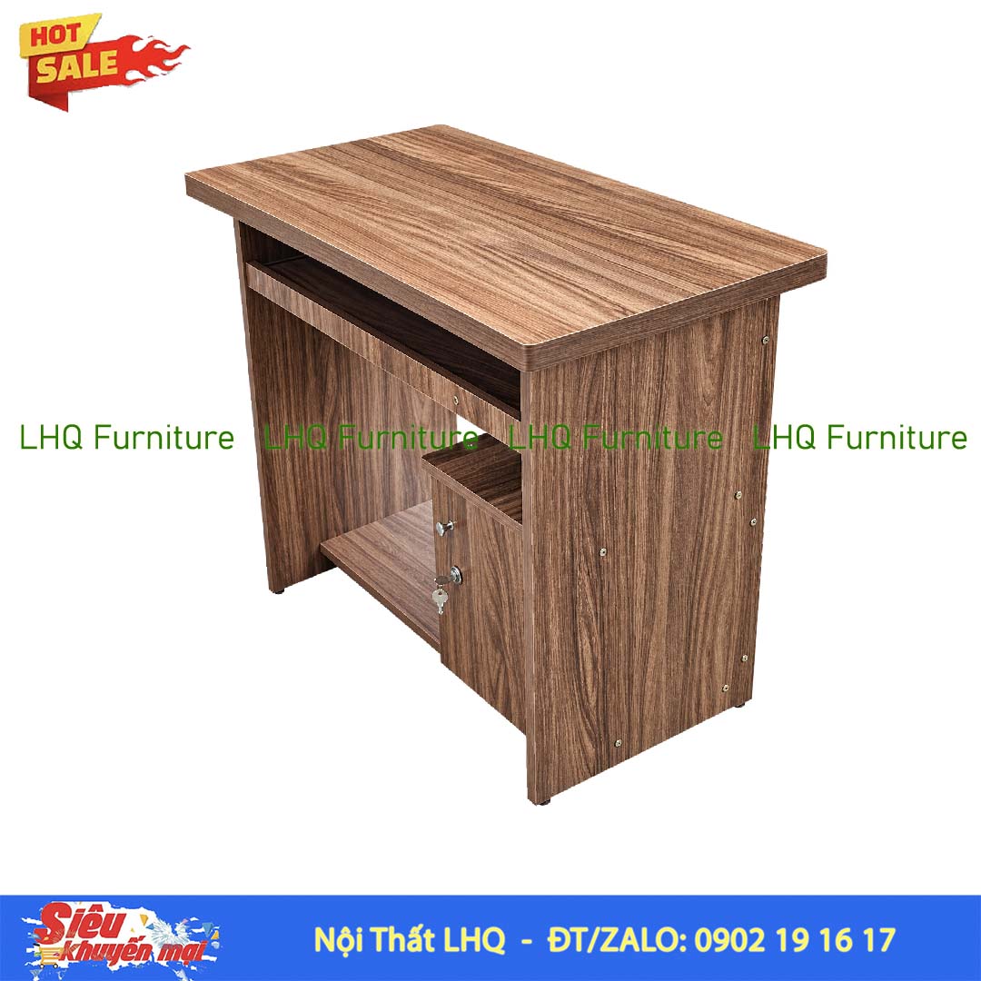 Bàn vi tính rộng 80 – Gỗ MDF, thiết kế tháo ráp tiện lợi
