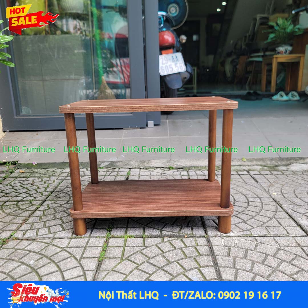 Kệ trang trí 2 tầng siêu rộng 70cm – Mặt MDF Melamin