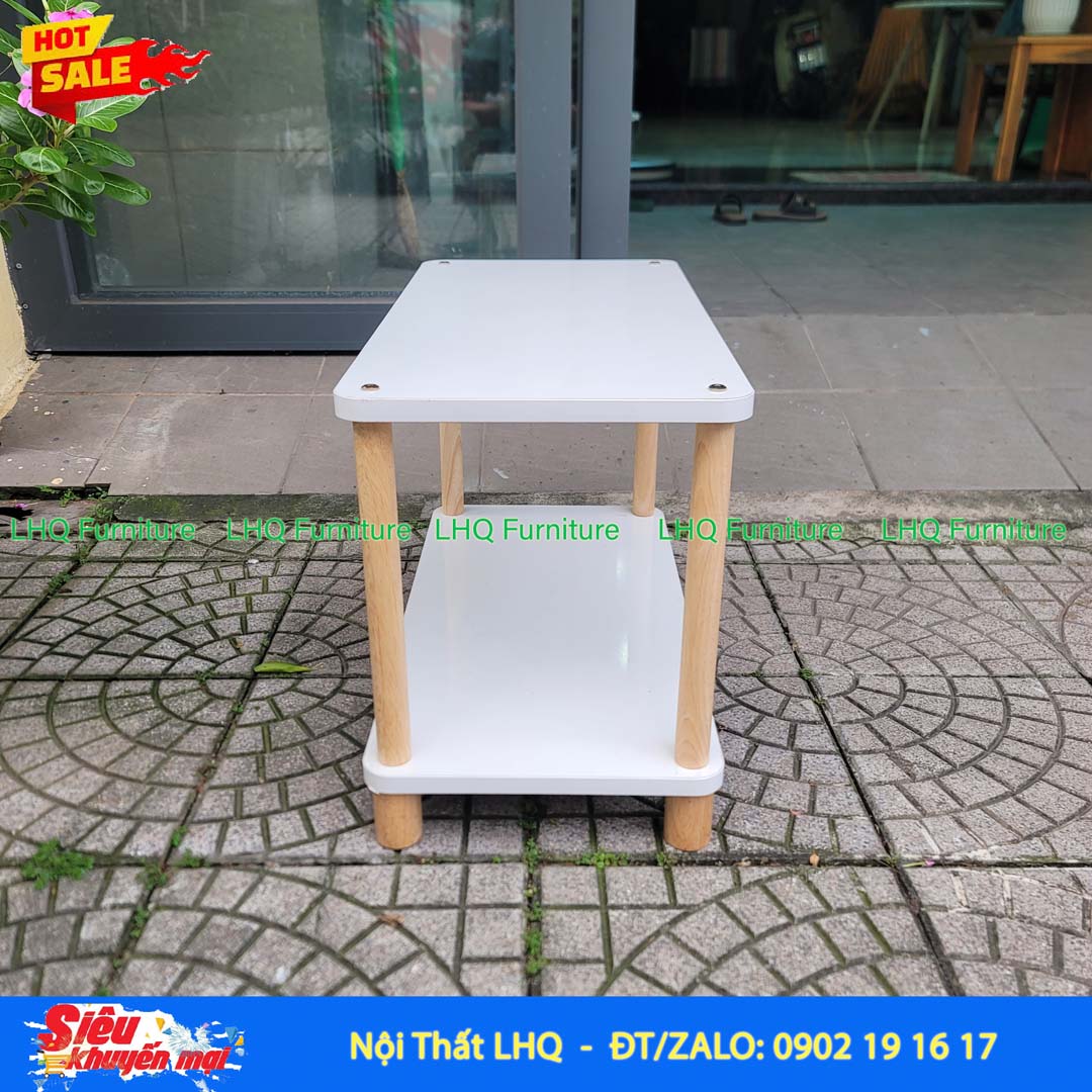 Kệ trang trí 2 tầng rộng 60cm – Mặt MDF Melamin
