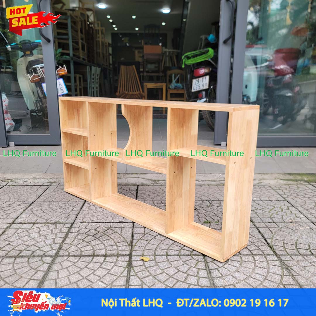 Kệ Treo Tường Rộng 1m2 Gỗ Cao Su – GST1m2