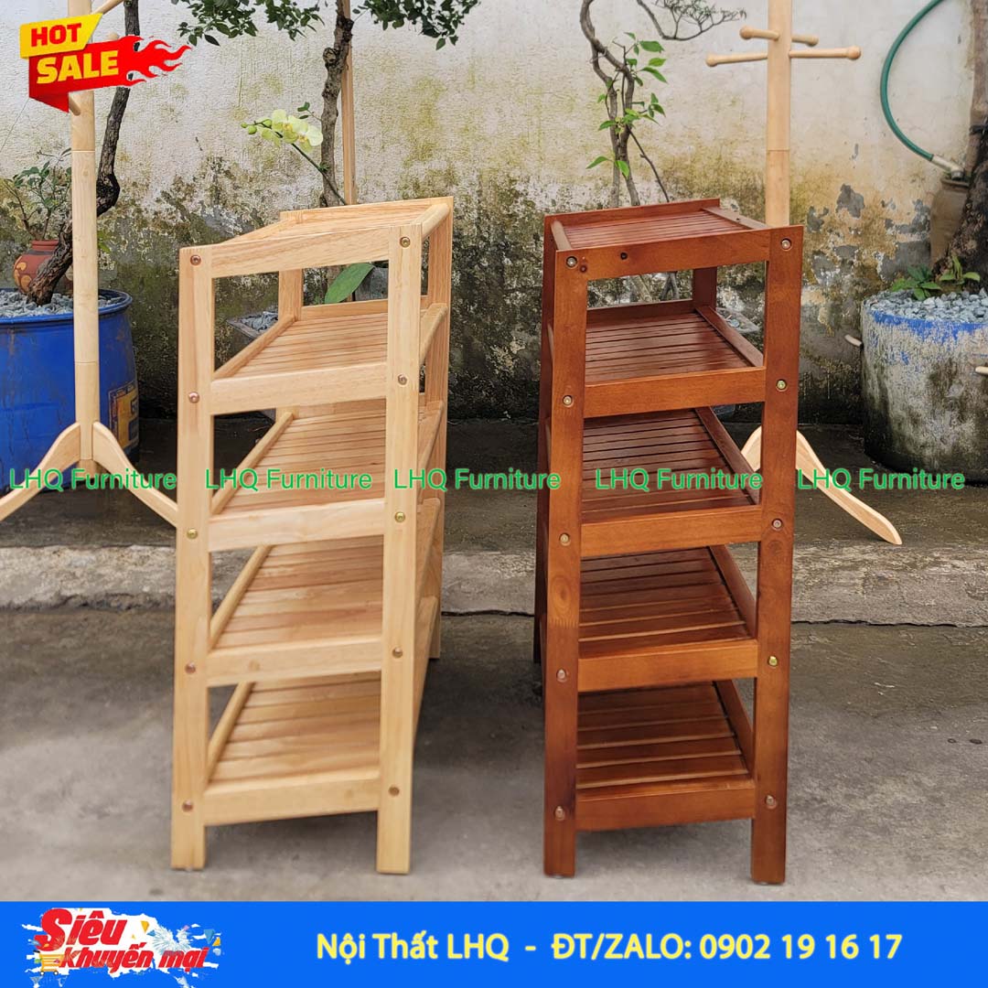 Kệ Để Giày Dép Gỗ 5 Tầng Rộng 62cm | Nội Thất LHQ