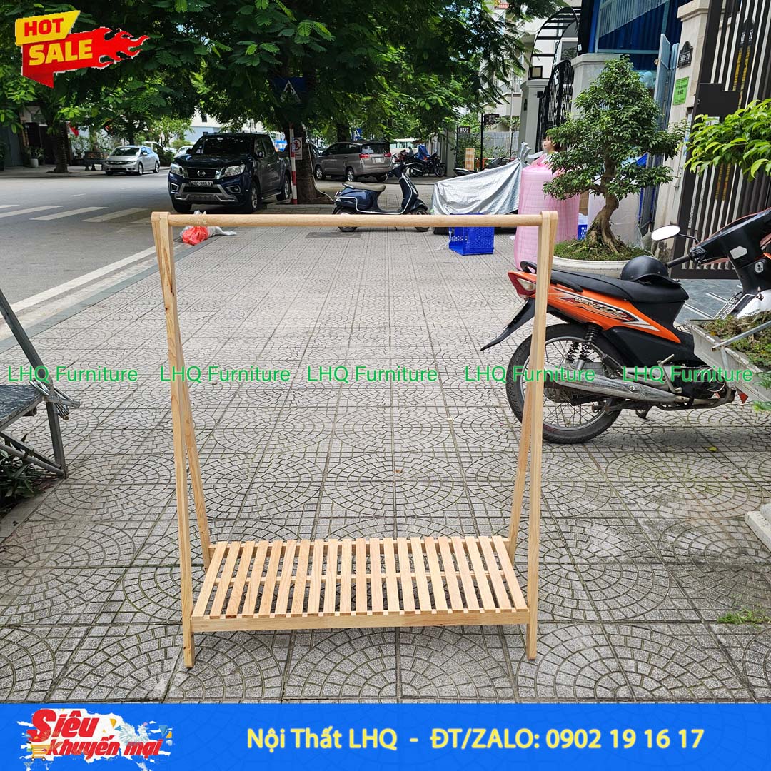 Kệ treo quần áo chữ A 1 tầng 1m – Gọn gàng, tiện dụng cho mọi không gian