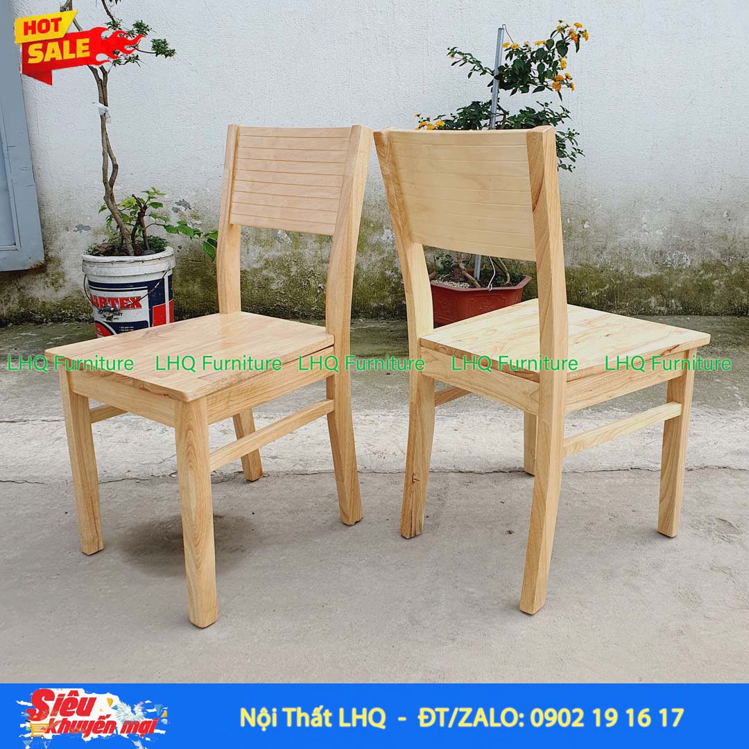 Ghế Cafe Cherry Gỗ Cao Su – Thanh Lịch, Chắc Chắn Cho Mọi Không Gian