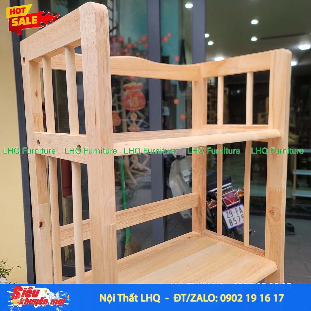 Kệ Sách Gỗ 5 Tầng Rộng 40cm – Gỗ Cao Su Tự Nhiên Bền Đẹp, Thiết Kế Nhỏ Gọn