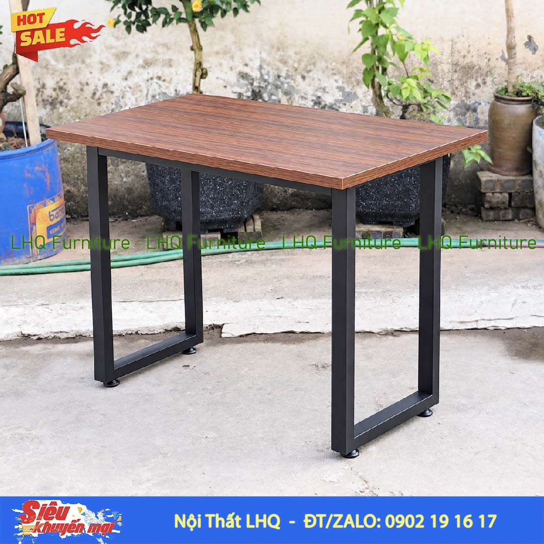 Bàn chân sắt chữ U 1m gỗ MDF – Thiết kế hiện đại, chắc chắn