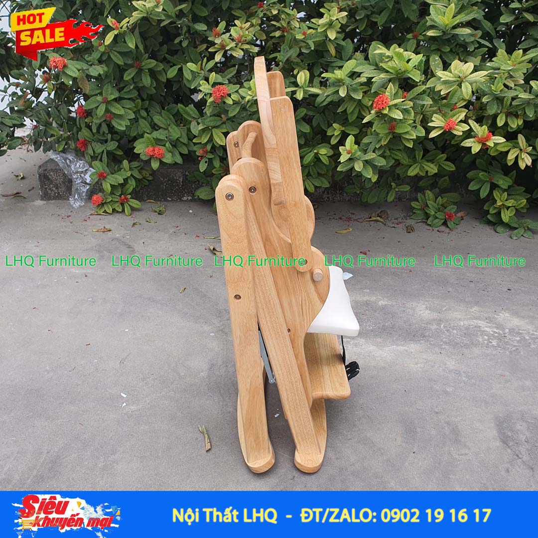 Ghế Ngồi Ăn Bột Gỗ Cao Su Xếp Gọn | Nội Thất LHQ