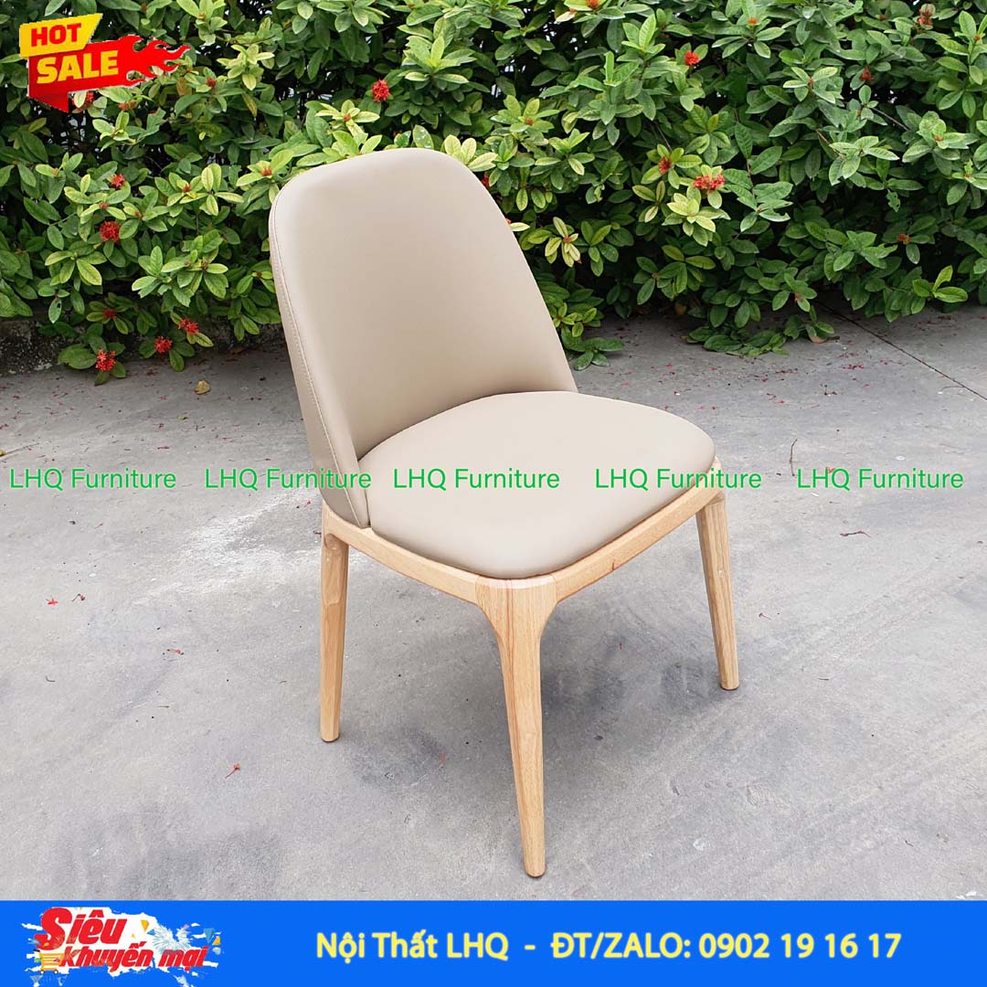 Bộ Bàn Ăn Grace 04 gỗ cao su tự nhiên hiện đại