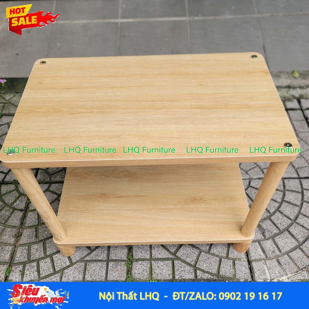 Kệ trang trí 2 tầng rộng 60cm – Mặt MDF Melamin