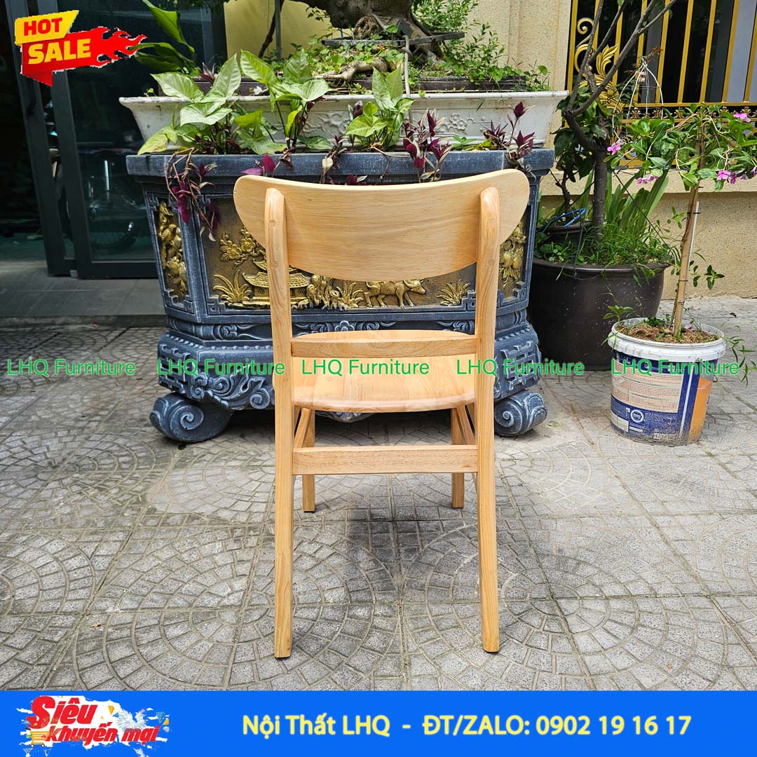 Ghế Cafe, Ghế Bàn Ăn Mango Mặt Gỗ – Gỗ cao su tự nhiên