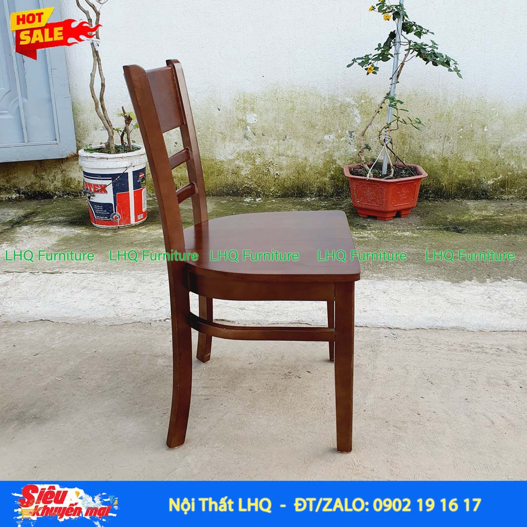 Ghế Cafe, Ghế Bàn Ăn Cabin Mặt Gỗ – Gỗ cao su tự nhiên