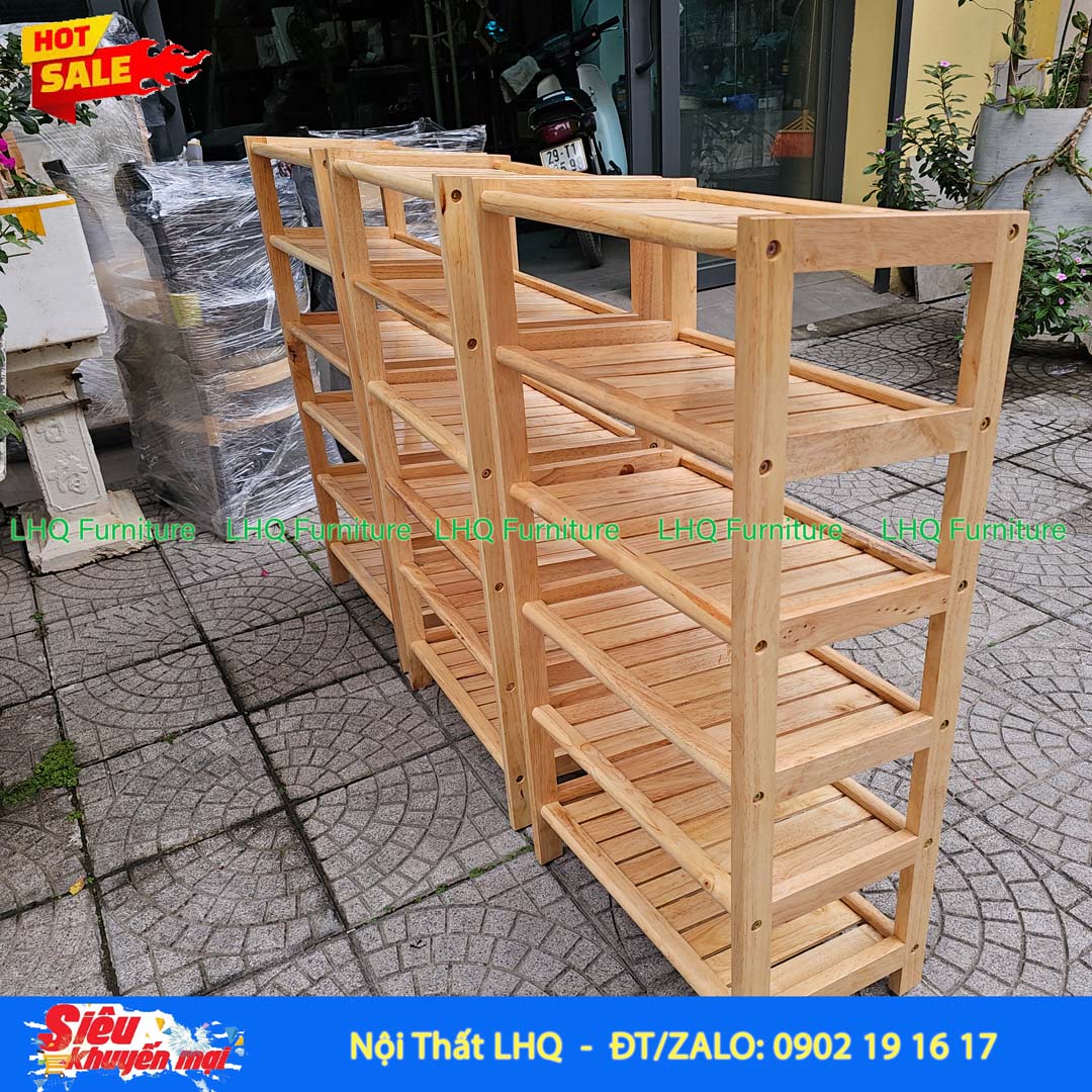Kệ Để Giày Dép Gỗ 6 Tầng Rộng 45cm | Nội Thất LHQ